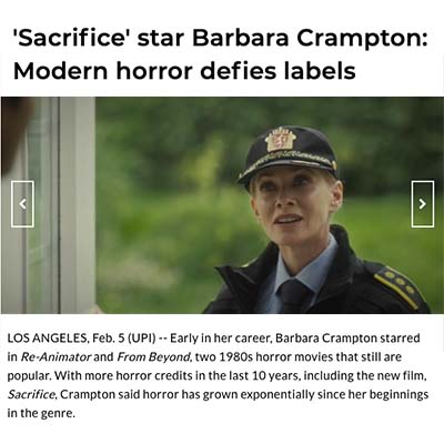'Sacrifice' star Barbara Crampton: Modern horror defies labels
